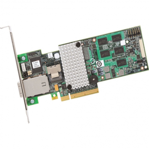Intel RS2MB044, SAS, SATA, PCI Express x8, DDR2, Full-height (low-profile), LSI SAS2108 ROC, Low Profile MD2 Card