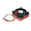 StarTech.com 6cm Copper CPU Heatsink+Fan for 1U Servers, Schwarz, 60 x 60 x 10 mm, Ball Bearing, 12V, 1 - TX3 Female, Celeron  1