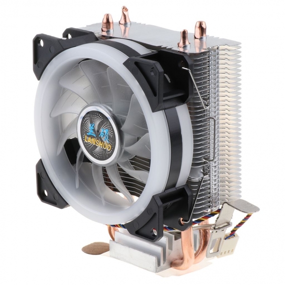 Ultra-leiser Hochleistung Prozessorlüfter LED Lüfter Luftkühler CPU Heat Radiator Fan 12V für Intel LGA 775