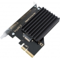 Aquacomputer kryoM.2 PCIe 3.0/4.0 x4 Adapter für M.2 NGFF PCIe SSD, M-Key mit Passivkühler