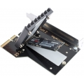 Aquacomputer kryoM.2 PCIe 3.0/4.0 x4 Adapter für M.2 NGFF PCIe SSD, M-Key mit Passivkühler
