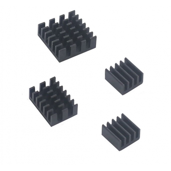 ITSTUFF Aluminium Kühlkörper Set schwarz für Raspberry Pi 4…