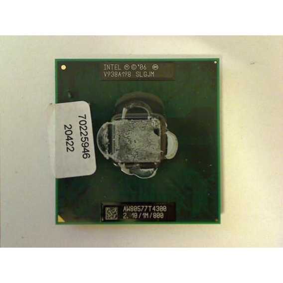 2.1 GHz Intel T4300 CPU Prozessor Clevo M761S