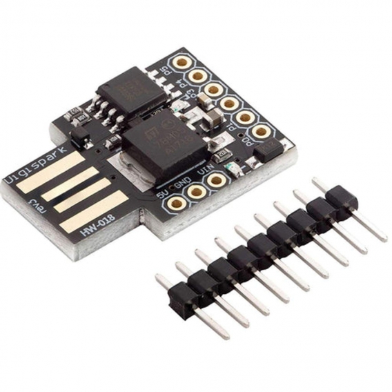 AZ-Delivery Mikrocontroller Digispark Rev.3 Kickstarter mit ATTiny85 und USB kompatibel mit Arduino, 5x Digispark