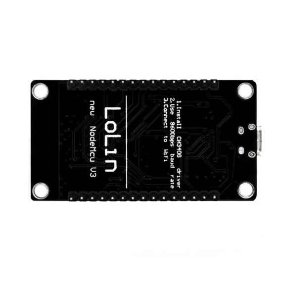 AZ-Delivery Mikrocontroller NodeMCU Lua Lolin V3 Module ESP8266 ESP-12F WIFI Wifi Development Board mit CH340, 1x Lolin V3
