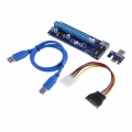VER006 PCI E Riser Karte 4 Poliger  Adapter SATA Power für Bitcoin Mining Miner, Einfach zu Installieren