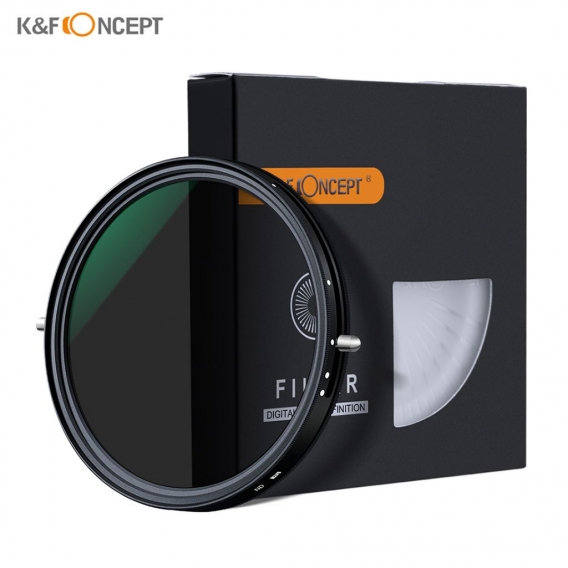 K & F CONCEPT 72 mm 2-in-1 variabler einstellbarer ND-Filter mit neutraler Dichte 5-Stufen-Zirkularpolarisationsfilter ND2-ND32 