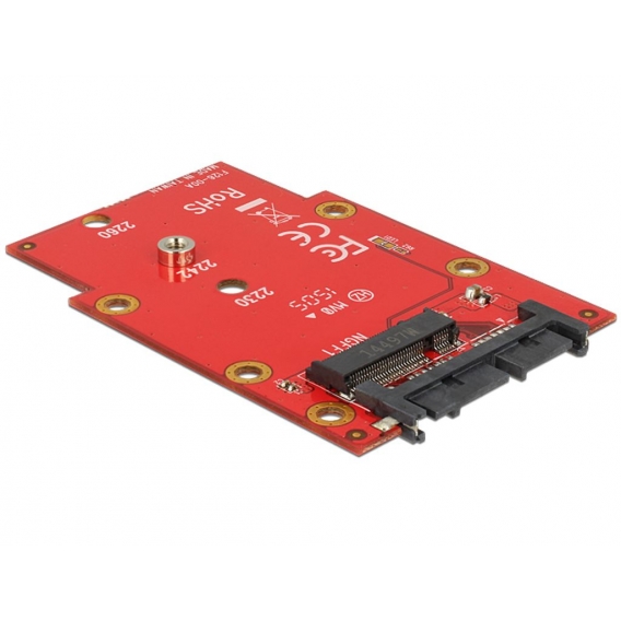 Delock 1.8 Converter Micro SATA 16 Pin ＞ M.2 NGFF - Speicher-Controller (M.2) - 1 Sender/Kanal