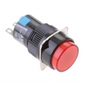 2x DC12V 16mm Durchmesser LED Licht Selbst Reset Stromkreis SPDT Schalter