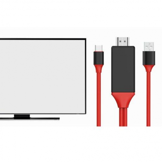 2M 4K HD Display Monitor Plug and Play USB Adapter Einfache Installation Projektoren Computer Laptop PC, USB C zu HDMI Kabel, HD