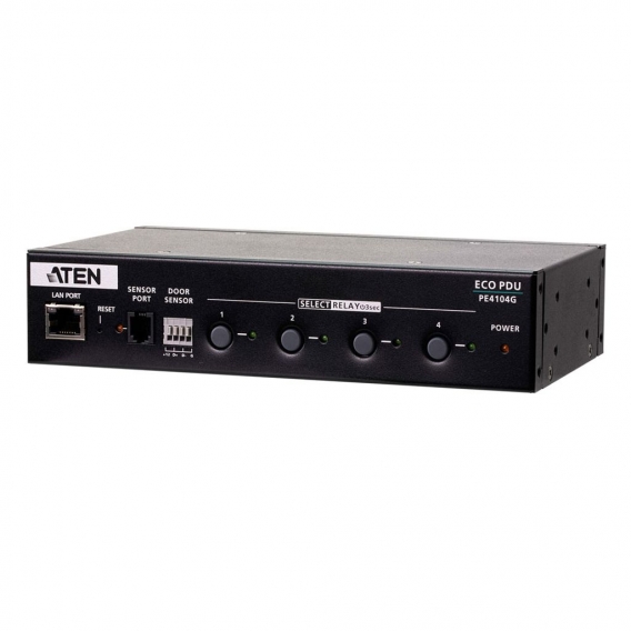 ATEN PE4104G Stromverteiler PDU, 4 Ausgänge C13, Kontrollbox mit IP-Steuerung