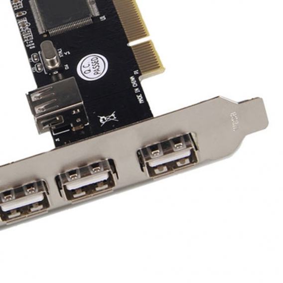 2x Computer PCI auf 5 Port USB 2.0 Extender Adapter 480 Mbit / S High
