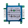 ALLNET Brick’R’knowledge LED dual auf Masse grün & blau Signal durchverbunden
