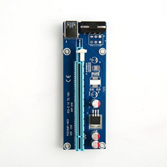marktol PCI-E 1 X zu 16 X Powered Riser Adapter Karte 60 cm USB 3.0 Power Kabel SATA 15 pin-4pin Power Adapter Kabel 3pcs