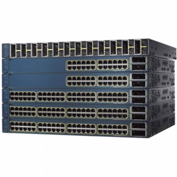 Cisco Catalyst WS-C3560E-48PD-S, Managed, Vollduplex, Power over Ethernet (PoE), 1U