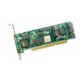 LSI 9550SXU-4LP SATA II RAID Controller RoHS, PCI-X, JBOD, 18,987 cm, 6,441 cm, 3.5–10 W @ 3.3 V, 128 MB