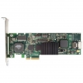 LSI 9650SE-4LPML, Serial ATA II, PCI Express x8, Half-height (low-profile), 0, 1, 5, 10, 50, 1E, JBOD, 256 MB, DDR2