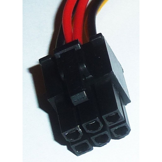 6p PCI-E zu 2x 4p Power Adapter Konverter Kabel PAC024 M-ware® ID11066