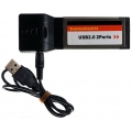 2x USB2.0 Expresskarte PAEC001, von M-ware®. ID9439