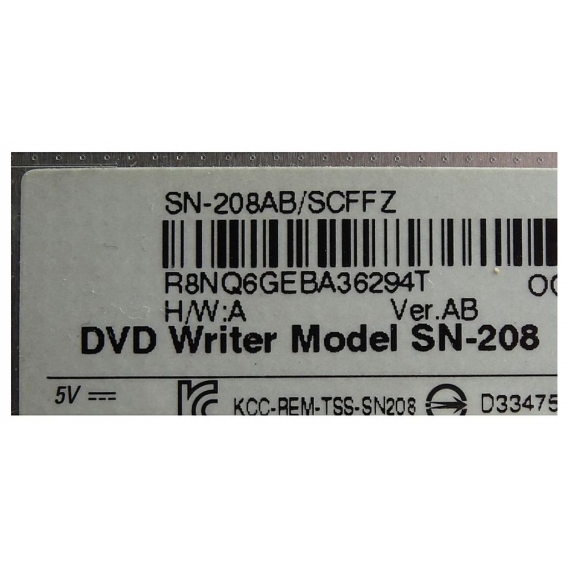 TSST DVD-Brenner SN-208, SATA, slimline. ID28703