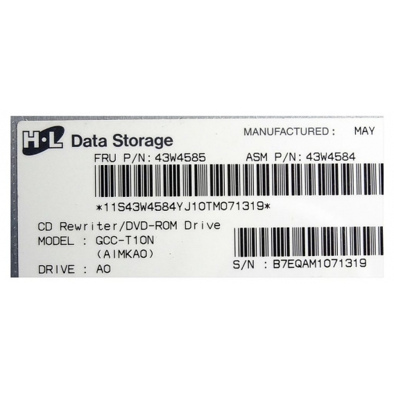 HL Data Storage GCC-T10N (AIMKAO) CD-Brenner/DVD-Rom Laufwerk ID17016