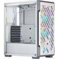 Corsair iCUE 220T RGB Airflow - Midi-Tower - PC - Stahl - Gehärtetes Glas - Weiß - ATX,Micro ATX,Mini-ITX - Gaming