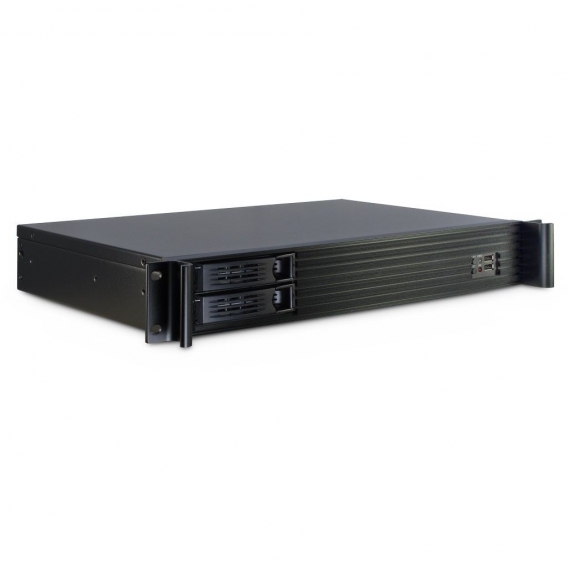 Inter-Tech 1.5U-1528L - Rack - Server - Stahl - Schwarz - Mini-ITX - 1.5U