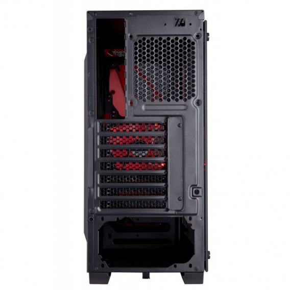 Corsair Carbide Series SPEC-04 TG schwarz/rot Gaming-Gehäuse mit Glasfenster
