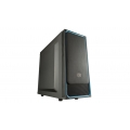 Cooler Master MasterBox E500L - Midi-Tower - PC - Kunststoff - Stahl - Schwarz - Blau - ATX,Micro ATX,Mini-ITX - Heimbüro