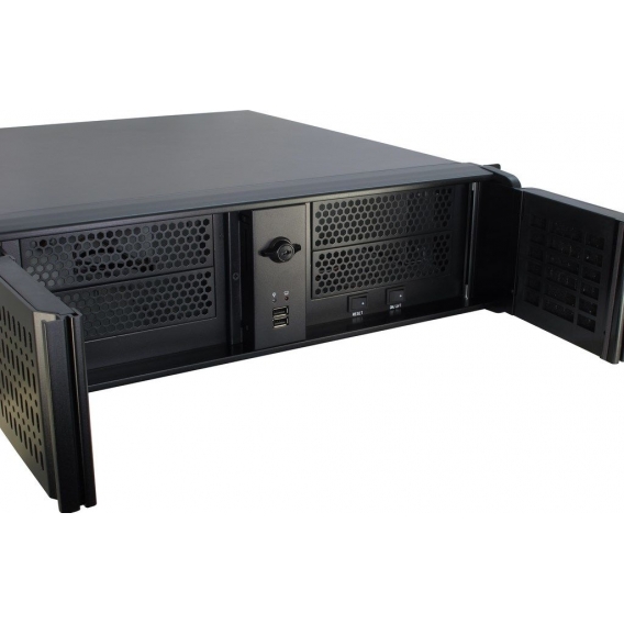 Inter-Tech 3U-3098-S - Rack - Server - Stahl - Schwarz - ATX,Micro ATX,uATX,Mini-ITX - 3U