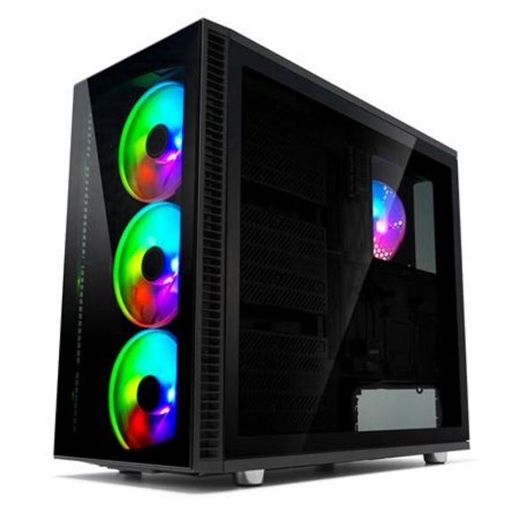 Fractal Design Define S2 Vision - RGB - Midi ATX Tower - PC - Schwarz - ATX,EATX,ITX,Micro ATX - Multi - 18,5 cm