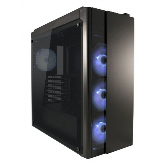 LC Power Gaming 993B - Midi Tower - PC - Metall - Kunststoff - Gehärtetes Glas - Schwarz - ATX - mic LC Power