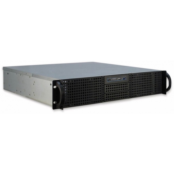 Inter-Tech 2U-20240 - Rack - Server - Stahl - Schwarz - ATX,Micro ATX,Mini-ATX - Festplatte - Netzwerk - Leistung