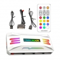 RGB-Controller, Lüfter, 4-Pin-PWM-3-Pin-ARGB, für PC-Gehäusegehäuse für MSI für Farbe Weiß