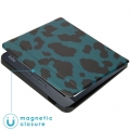iMoshion Design Slim Hard Case Booktype für das Kobo Libra H2O - Green Leopard