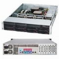 Supermicro Server Geh 2U/1x800W/8x3.5" SC825 TQC-R802LPB - Gehäuse - ATX