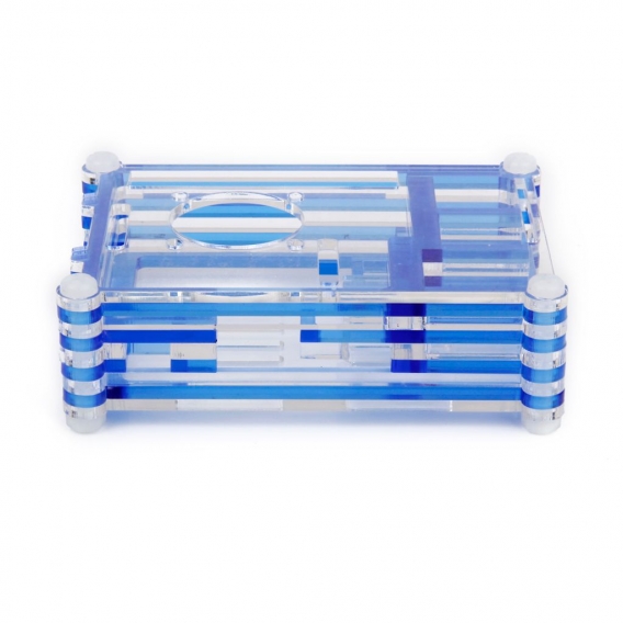 Blaue Acrylschale Fall Box Gehäuse Für Raspberry Pi B + / Raspberry Pi 2