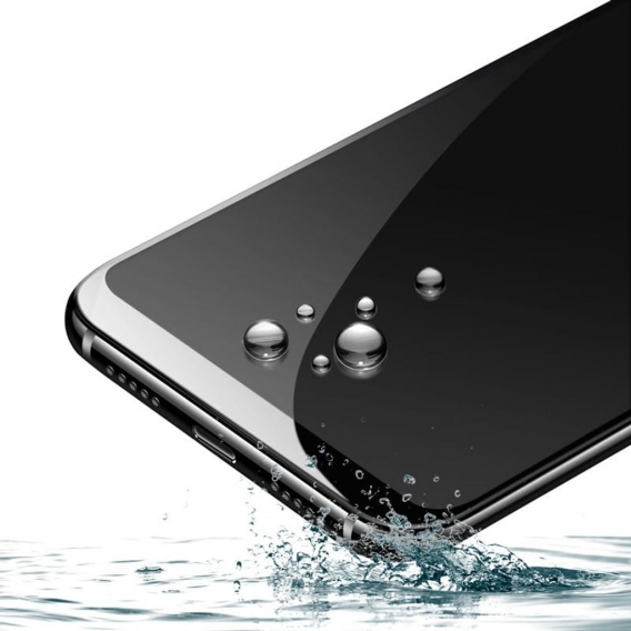 Bizon Displayschutz Gehärtetes Glas Bizon Glass Edge 3D für Huawei P50 Pro, Schwarz
