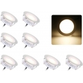 LED-Einbauleuchte Kit / 8-teiliges Pack / 12 V Niederspannung Warmweiß / Weiß φ22mm Wasserdichte IP67 Stehleuchte LED Tischlampe