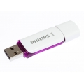 Philips USB-Stick 64GB Drive Snow, USB 2.0, Farbe: Lila
