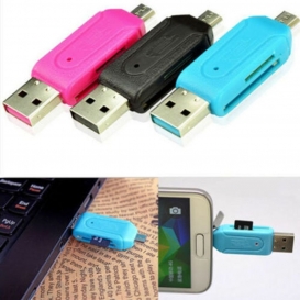 More about 2in1 Micro USB 2.0 + OTG Kartenleser Adapter SD Card Reader für Handy Tablet PC