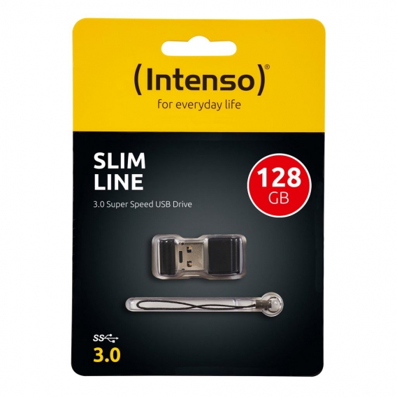 Intenso Slim Line 128 GB, USB 3.0, Kappe, 20 x 15 x 7 mm