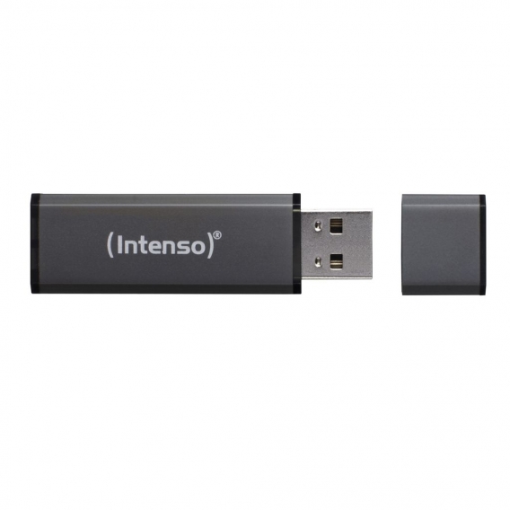 Intenso Alu Line USB 2.0 mit Kappe, 4 GB, anthrazit