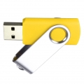 Wirbel 64MB USB 2.0 Flash Memory Stick Pen Drive Speicher Thumb U Disk Faltbarer Schlüsselanhänger Geschenke Gelb