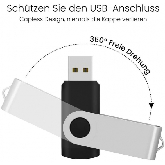 16GB USB Stick 5 Stück, USB 2.0 High Speed Speicherstick 5er Pack USB Stick Set Memory Sticks USB Stick Mini Pendrives Datenstic
