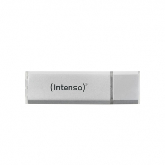 Intenso Alu Line USB 2.0 mit Kappe, 8 GB, silber