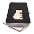 Onwomania Klavier Flügel Piano in Weiß USB Stick in Alu Geschenkbox 16 GB USB 3.0