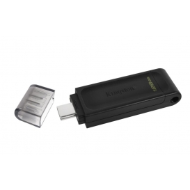 More about Kingston Technology DataTraveler 70, 128 GB, USB Typ-C, 3.2 Gen 1 (3.1 Gen 1), Kabel, 7 g, Schwarz