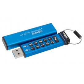 More about Kingston DataTraveler 2000 16GB - 16 GB - USB Typ-A - 3.2 Gen 1 (3.1 Gen 1) - Schutzhülle - Passwortschutz - Blau
