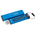 Kingston DataTraveler 2000 16GB - 16 GB - USB Typ-A - 3.2 Gen 1 (3.1 Gen 1) - Schutzhülle - Passwortschutz - Blau
